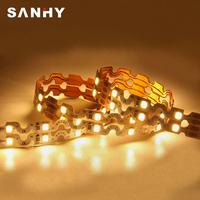 Bande Lumineuse LED Étanche Flexible 30 LED, Bande LED Pliable en Forme de S pour Lettres Boîtier