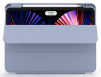 Étui de tablette en cuir avec clavier magnétique résistant aux chocs, fonction veille/réveil pour iPad Pro/Air 11/13 10e/11e génération