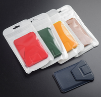 FD PH-HO-04 Kulit PU Universal Adjustable Folding Magnetic Phone Stand Wallet Cardholder Untuk Penggunaan Luar Ruangan Mendukung Ponsel 5.5-7.5 Inch