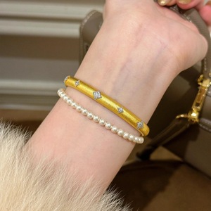 2026 Bracciale di Lusso Leggero Premium Palace Four Point Star con Finitura Spazzolata, Texture Lussuosa, <span class=keywords><strong>Diamanti</strong></span> e Set Elegante Pesante - Product Image 4
