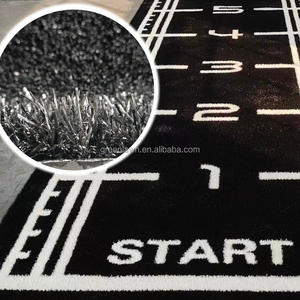 Tapis de sport <span class=keywords><strong>synthétique</strong></span> noir de haute qualité pour fitness, 2m*16.1m, compatible Hyrox Sled Turf, avec logo et graphiques personnalisables - Product Image 6