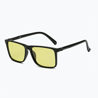 Lunettes de soleil polarisées rectangulaires unisexes en aluminium, à changement de couleur, vision nocturne, pour la conduite en extérieur, jour et nuit, protection UV400
