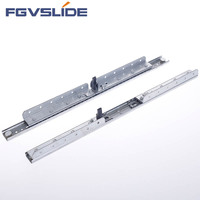 Quincaillerie de meubles : Mécanisme télescopique robuste de 35 mm pour table à manger, glissière en acier zingué