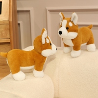 NOUVEAU Jouet en peluche géant en forme de chien Corgi, coussin super doux rembourré en coton PP