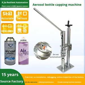 Machine manuelle de scellage et de capsulage de bouteilles aérosols en aluminium pour application chimique, scellage de précision portable - Product Image 5