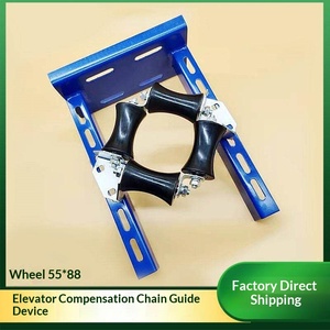 Dispositivo di Guida per Catena di Compensazione Ascensore con Ruota in Gomma Anti-Oscillazione 55x88 - Product Image 2