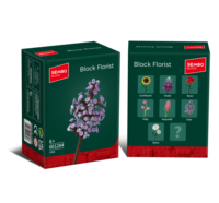 Blocs de construction en plastique ABS 3D botaniques pour femmes et filles adultes, échelle 1:8, jouet éducatif, ensemble de construction, 174 pièces, cadeau 601284