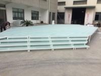 Plateforme de scène portable en verre trempé, système de scène modulaire en aluminium pour mariage, concert, exposition