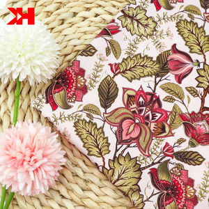 Phong Cách Trung Quốc Thời Trang Hoa Đỏ Thực Hiện Để Đặt Hàng 100% Bông Twill Vải In - Product Image 5