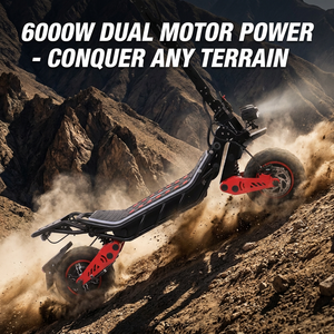 สกู๊ตเตอร์พับได้อลูมิเนียมความเร็วสูง Extreme Dual Motor 60V 23Ah 75กม./ชม. สำหรับการผจญภัยทุกพื้นที่ H10-1 Dual-Drive Po - Product Image 1