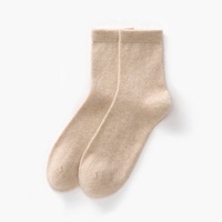 Calcetines de Cachemira 100% Pura hasta la Pantorrilla, Unisex, Color Sólido Personalizado, Tejidos, Cálidos, de Mongolia Interior