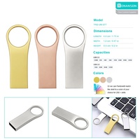 Cinderamata Promosi Perusahaan Flash Drive USB Logam Murah 1GB 2GB 4GB 8GB Grosir Pendrive 64GB USB Stick 3.0 Custom Logo