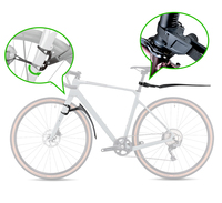 Ensemble de garde-boue avant et arrière pour vélo de route, vélo de course, vélo fixie, vélo de tourisme, RBRL 700C