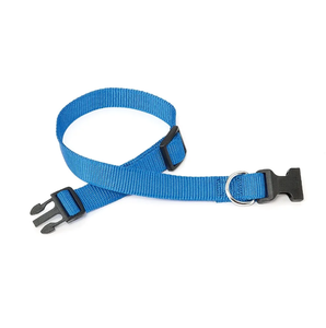 Venta al por mayor a granel, diferentes colores, hebilla de plástico ajustable, accesorios para mascotas, Collar de perro de nailon de plomo - Product Image 1
