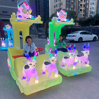 Nouvelle Voiture Tamponneuse Électrique Lumineuse pour Enfants et Adultes, pour Aire de Jeux Intérieure et Extérieure, Parc, Centre Commercial, à Batterie