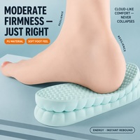 Semelles intérieures amortissantes SPORT Mint Guard ultra-douces effet nuage en PU respirant et désodorisant, massage pleine semelle, tailles 37-38, OEM