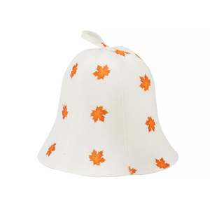 Stock Hat Made Oem Custom Printing Flower Wool <b>Sauna</b> Hat - Product Image 3