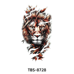 Autocollant de tatouage temporaire tribal noir à transfert d'eau, réaliste, pour la décoration du bras, du visage et du corps, pour hommes et femmes - Product Image 4
