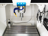 Routeur CNC Métal Haute Précision avec Changeur d'Outils Automatique, Machine de Gravure de Moules Métalliques CNC, Fraiseuse Métal ATC pour Gravure de Moules