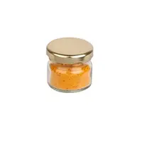 Mini pote vazio para marmalada 28g, garrafa de 20ml de geladeira de vidro com tampas de prata