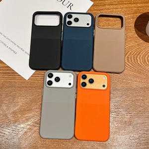 เคสโทรศัพท์แม่เหล็ก TPU สีส้มสำหรับ iPhone 14 Pro Max 13 12 11 ซีรีส์ รองรับการชาร์จไร้สาย สีพื้น - Product Image 2