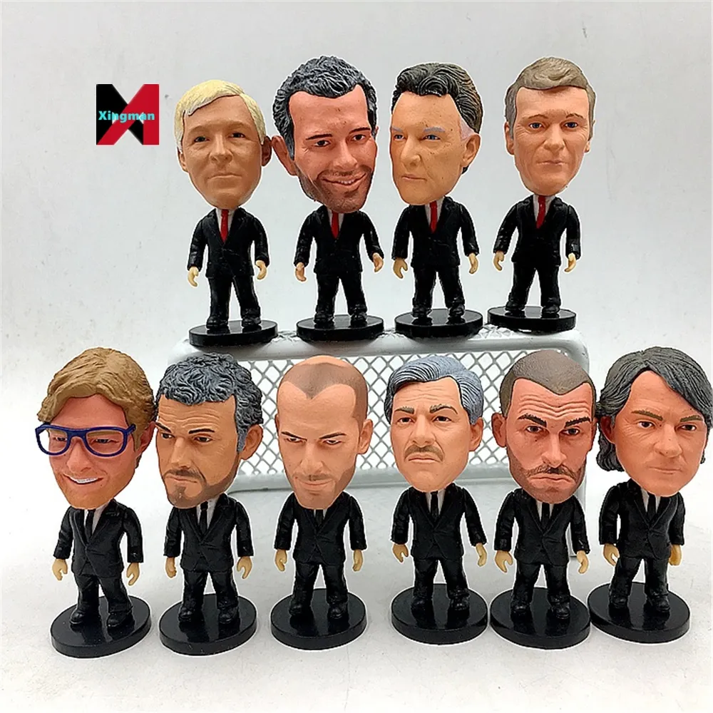 Großhandel gute Qualität Mini Fußball trainer Spielzeug Action figur Fußball trainer für Fans