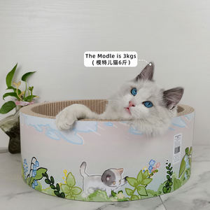 시클-고품질 배터리 뜨거운 판매 재고 IC-5016-purple 고양이 디스크 골판지 골판지 무료 개박하 상자 - Product Image 3