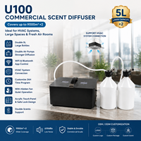 Diffuseur d'arômes intelligent commercial à commande par application, grande capacité, machine à parfum pour hôtel et salle de sport, 5L*2, vente chaude