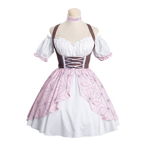 ชุดคอสเพลย์อนิเมะ Aboutcos คันโรจิ มิตสึริ ชุดแม่บ้านหูแมว โลลิต้า ชุดกิโมโน สำหรับงานฮาโลวีนและงานคาร์นิวัล - Product Image 4