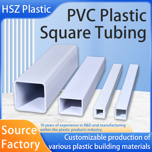 PVC kunststof vierkante buizen, diverse specificaties, vierkante holle stijve buizen, PVC kunststof. Materiaal voor buisfittingen. - Product Image 3