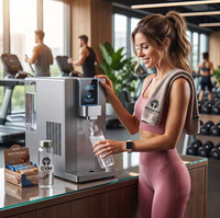 Purificateur d'eau portable électrique à double entrée d'eau, distributeur de soda chaud et froid, réservoir de 4 L pour camping-car et utilisation en extérieur