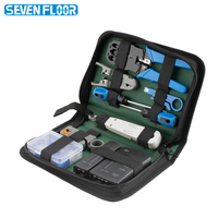 Kit d'outils de sertissage Ethernet RJ45, pince à sertir Cat5, dénudeur de fils, avec testeur de câble réseau