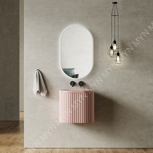 Chậu rửa mặt treo tường bằng đá nhân tạo 20 inch, màu tùy chỉnh, kiểu rãnh, mẫu mới năm 2025 - Product Image 3