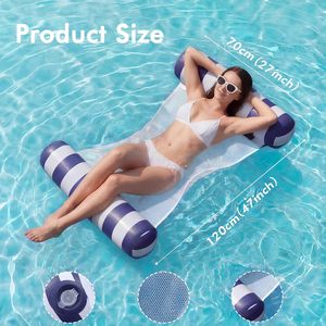 <b>Inflatable</b> Pool <b>Floats</b> Floating Water Hammock for Adults Kids Summer Outdoor Indoor Pool Lounge <b>Inflatable</b> <b>Float</b> Water Mattress - Product Image 3