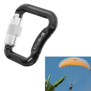 Mousqueton d'escalade en acier inoxydable à verrouillage automatique, équipement de sport de plein air - Product Image 5