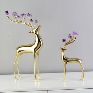 Adorno de Cobre Puro Estilo Nórdico con Forma de Ciervo, Decoración de Latón de Lujo para Atraer la Riqueza, para Sala de Estar, Mueble de TV, Entrada - Product Image 5