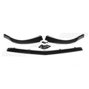 สำหรับ Mercedes Benz C CLASS W204 C180 C200 C220 C250 C300 ปี 2011-2014 ชุดแต่งสปอยเลอร์กันชนหน้ารถยนต์ ดิฟฟิวเซอร์ - Product Image 3