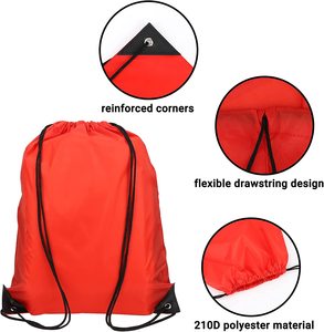 Custom Camo Polyester Sublimation <strong>Drawstring</strong> Bags Stuff Sack Blank Cinch <strong>Pouch</strong> 210d Polyester Printing String Bag for Promotion - Product Image 3