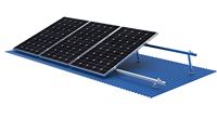 Système de montage de panneau photovoltaïque solaire, Angle réglable, pour montage sur toit en étain