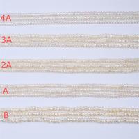 Perles d'eau douce naturelles blanches Zhuji en gros, forme bouton 3,5-4 mm, pour la fabrication de bijoux