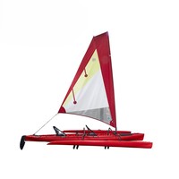 Fabricants Ventes directes de bateaux à voile durs en plastique de loisirs de plein air avec accessoires Mâts en carbone