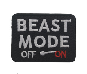 بيع بالجملة آلة المطرزة وضع الوحش على الخروج بقع الروح المعنوية متعة مع حلقة هوك Fatener على الظهر - Product Image 3