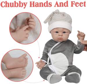 19 İnç Tam Vücut Silikon Bebek Oyuncak Noel Yeni Yıl Çocuklar İçin Mükemmel Hediye - Product Image 4