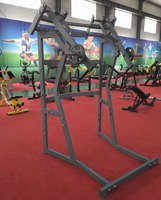 Appareil de musculation professionnel pour exercices de pectoraux et d'épaules, avec fonction de levée latérale à double bras, compatible avec les plaques de poids, type Power Rack