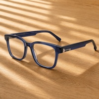 En stock, design tendance, lunettes de vue en acétate haut de gamme pour hommes, lunettes de prescription de luxe, montures et verres optiques pour un usage quotidien