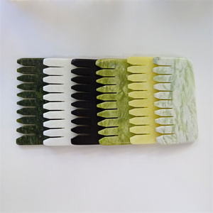 Naturale verde giada <span class=keywords><strong>terapia</strong></span> massaggio dei capelli pettine manico pietra Guasha pettine per capelli prodotti di sollievo e <span class=keywords><strong>terapia</strong></span> - Product Image 3