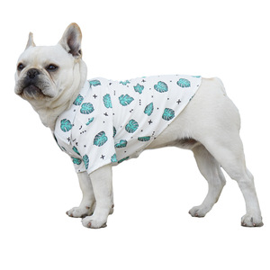 <b>Pug</b> French Bulldog Hawaiian Style Shirt Thin Summer Dog <b>Clothes</b> Alligator Banana Leaves Pattern Casual Pet Apparel - Product Image 5