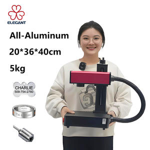 Mini Máquina de Marcado Láser de <span class=keywords><strong>Fibra</strong></span> Ultraligera de 5W/10W con Cuerpo de Aleación de Aluminio, Grabador de Metal para Joyería y Acero Inoxidable - Product Image 1