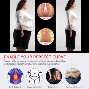 Özel Logo kadınlar Postpardum mide kemeri 13cm döngü bel bandı dikişsiz kilo karın bel eğitmen şekillendirici Wrap - Product Image 4