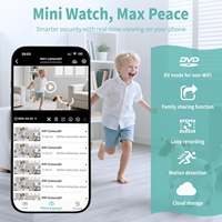 Nouvelle arrivée Mini caméra WIFI alimentée par batterie avec vision nocturne CMOS Petite caméra vidéo IP pour la sécurité à domicile